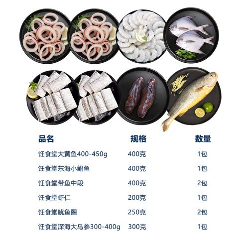 春节饪食堂海鲜礼盒2600g