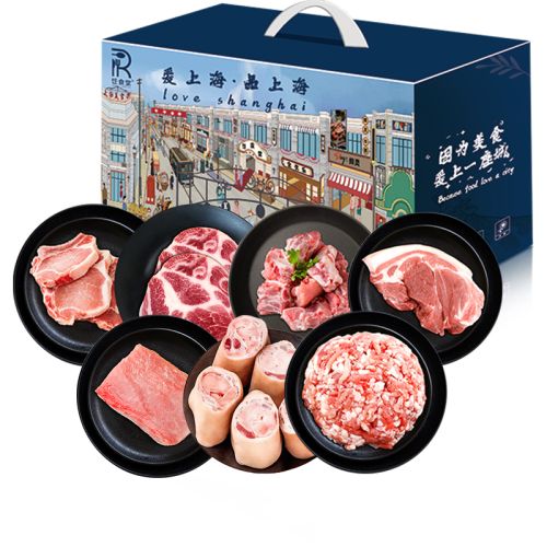 乐享上海五丰鲜黑猪礼2050g