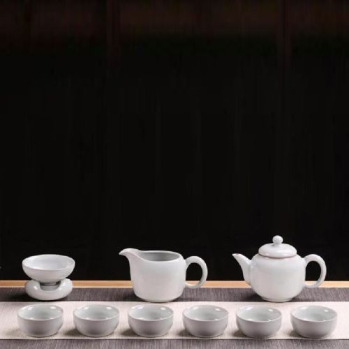 八方礼  福满天下茶具10入(月光白)  BFLLQGY2019-3