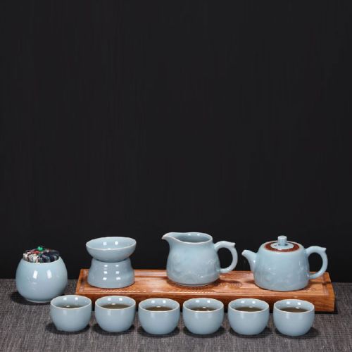 八方礼  其乐融融11入茶具（梅子青）  BFL2021-25