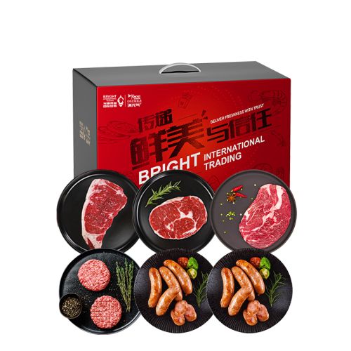 【光明满元气】谷饲牛排礼盒1050g