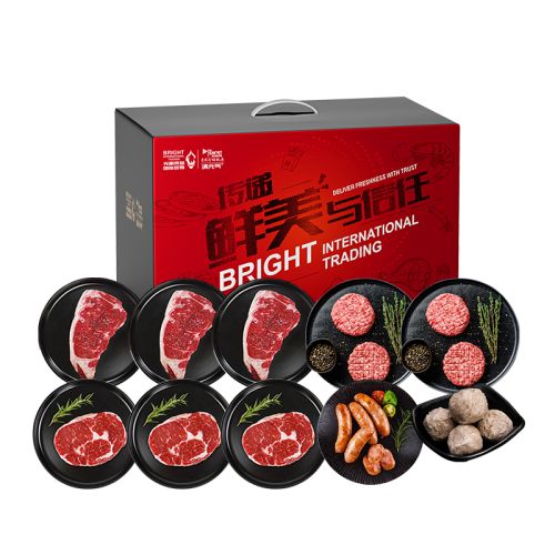 【光明满元气】谷饲牛排礼盒1750g