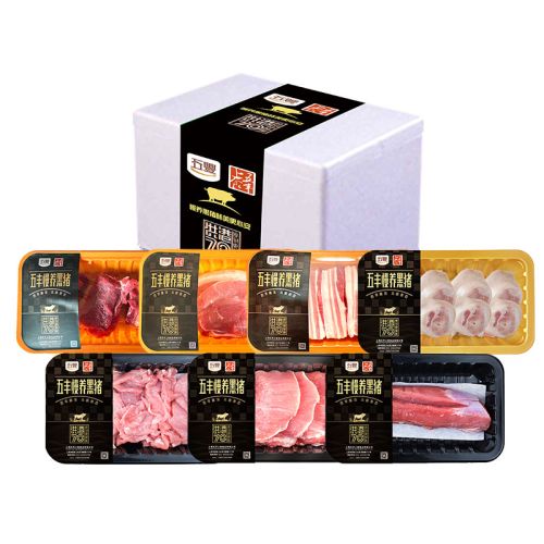 五丰上食-慢养黑猪礼盒2150g