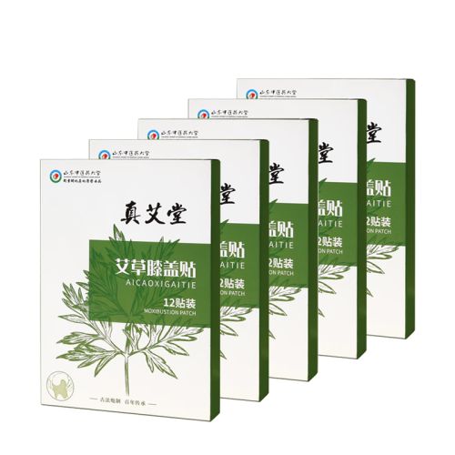 真艾堂｜灼粹艾草膝盖贴12贴/盒【五盒装】048-5