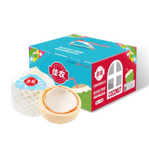 佳农进口椰青 4粒礼品装大果4kg(单果900g-1000g)