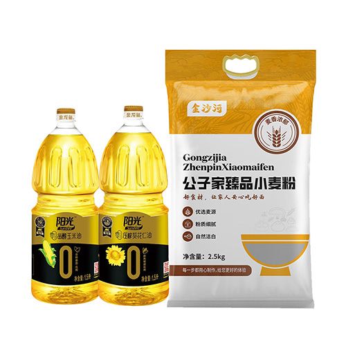 金龙鱼/金沙河 油面粉组合 3L+2.5kg