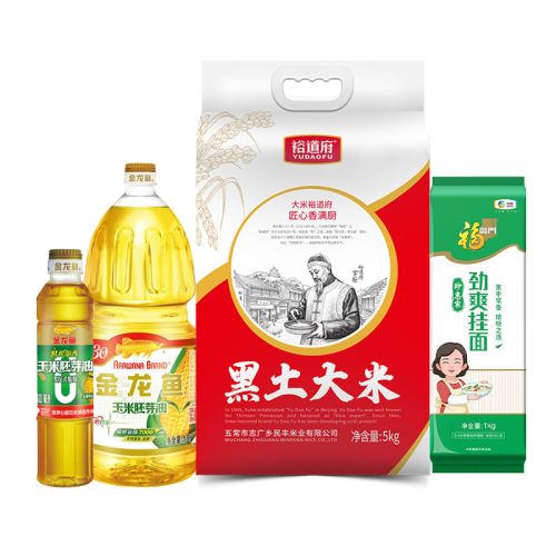 金龙鱼/裕道府/福临门 米面油组合 2.2L+6kg