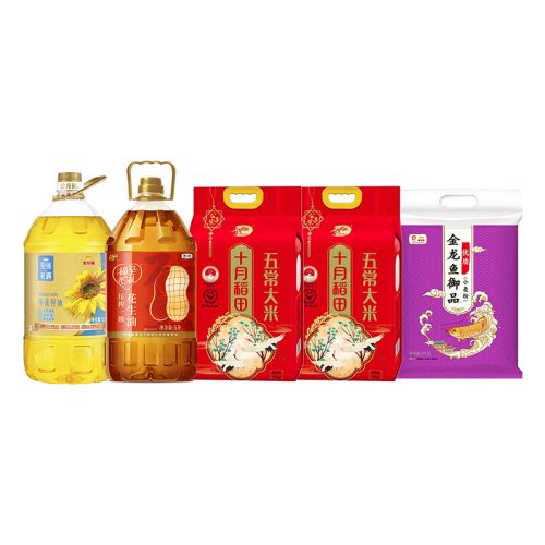 福临门/金龙鱼/十月稻田 米面油组合10L+15kg
