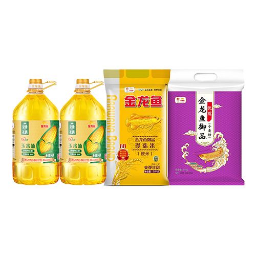 金龙鱼 米面油组合8L+10kg