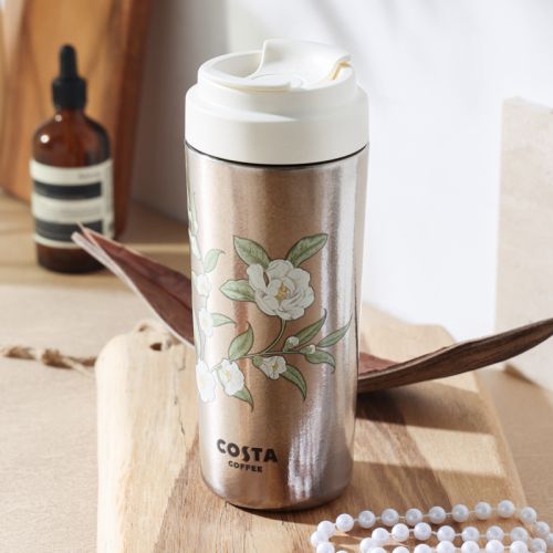 咖世家素雅花踪纯钛咖啡杯