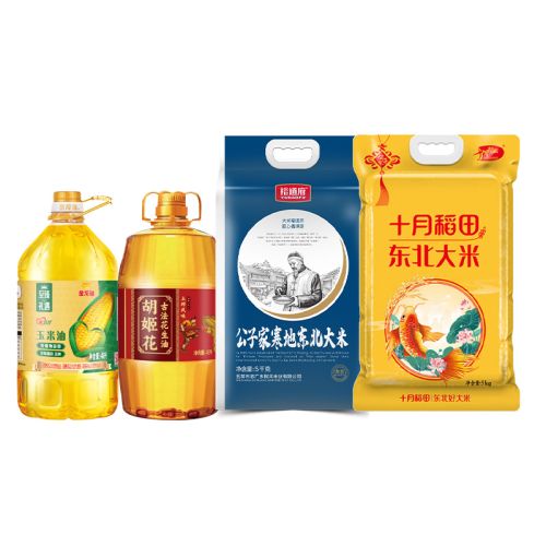 胡姬花/金龙鱼/裕道府/十月稻田 米油组合 8L+10kg