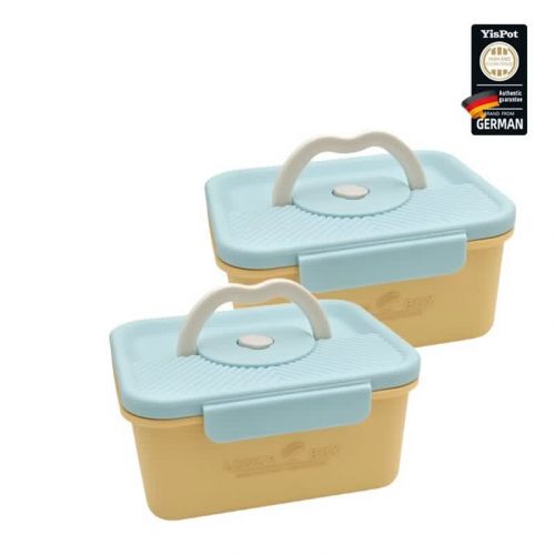 易铂YisPot克里斯两件套保鲜盒YP-2381 500ML+500ML