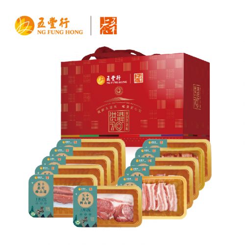 五丰上食-嘉定梅山黑猪冷鲜肉礼包3650g