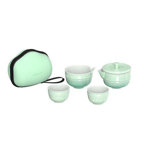 德世朗暖阳系列陶瓷茶具套装 DFS-TZ857-5A-GN