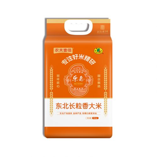 光明乐惠x农夫壹佰-东北长粒香米(非真空)5kg